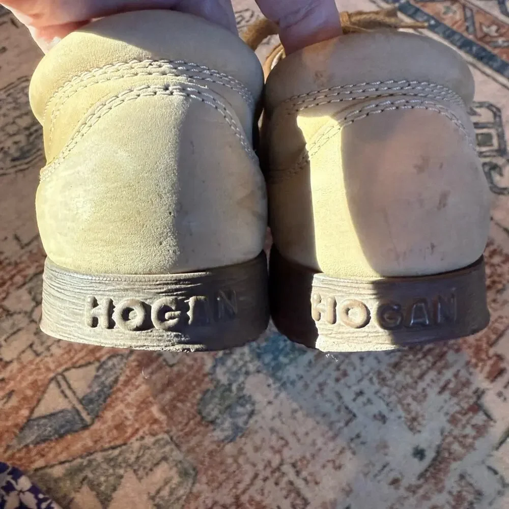 Hogan Men's Beige Oxfords size 8.5